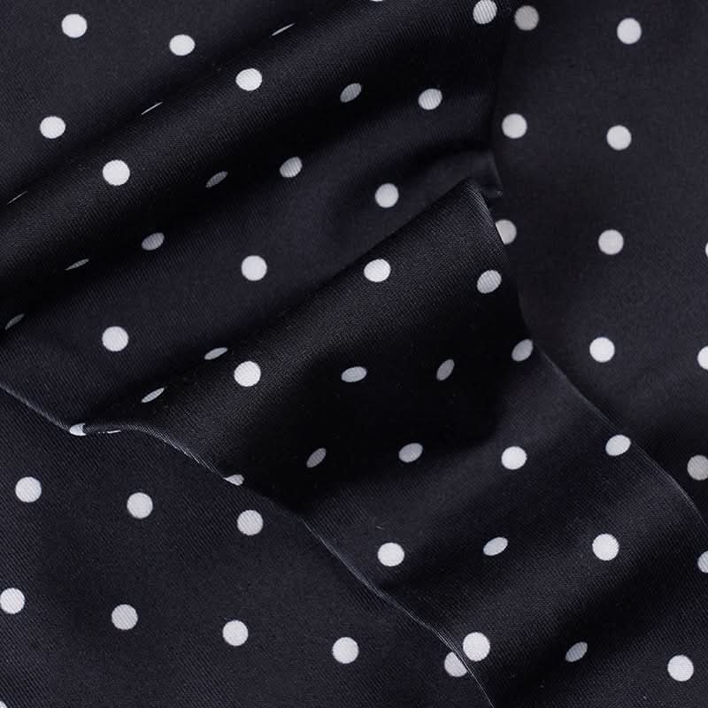 Chic Polka Dot Halter Bikini Set with Ruffled Trim – Vintage-Inspired Tie-Side Swimwear for Your Next Tropical Getaway