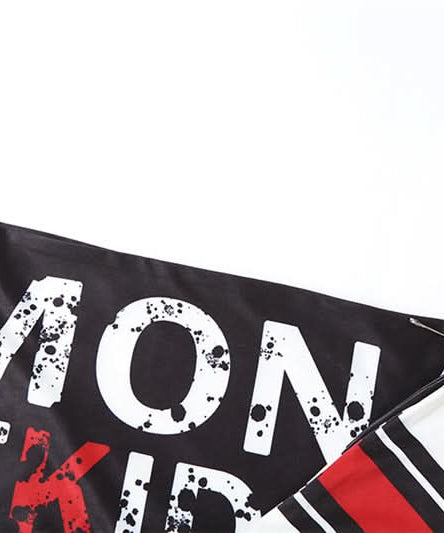 Martine Rose-Inspired Graphic Scarf-Belt Shorts – Edgy Fall Party Essential for Women