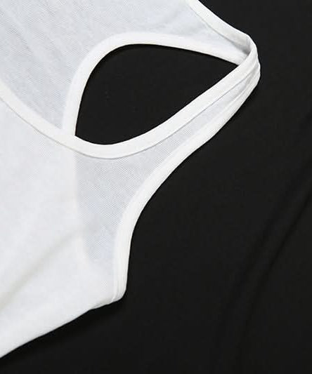 Edgy Rhinestone Cross Tank Top | Y2K Glam for Fall & Halloween Parties