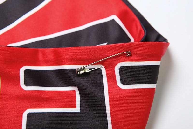 Edgy Reversible Graphic Letter & Racing Check Statement Sash Belt - Fall's Boldest Accessory