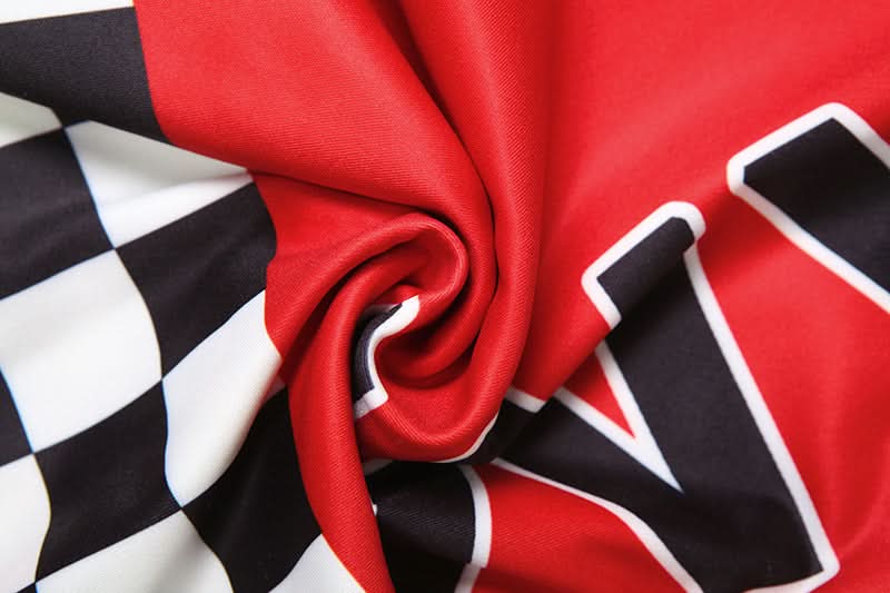 Edgy Reversible Graphic Letter & Racing Check Statement Sash Belt - Fall's Boldest Accessory