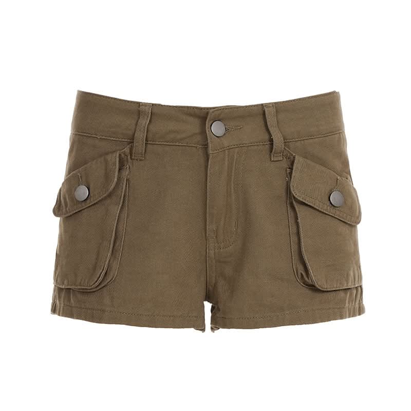 Effortless Fall Style: Women's Stretch Khaki Chino Shorts for Everyday Comfort