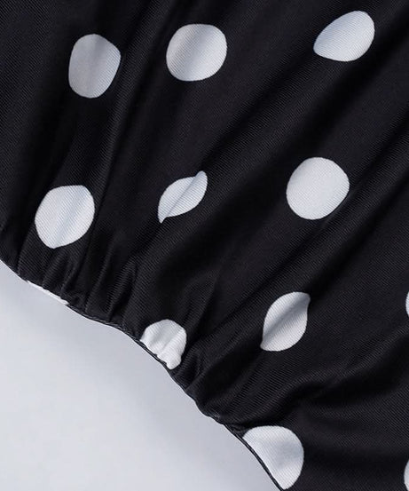 Retro Glam Polka Dot Halter Backless Top – Your Fall & Holiday Party Essential