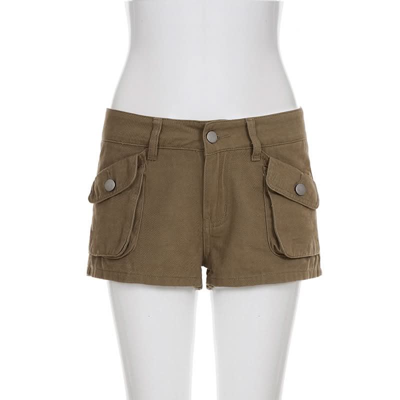 Effortless Fall Style: Women's Stretch Khaki Chino Shorts for Everyday Comfort