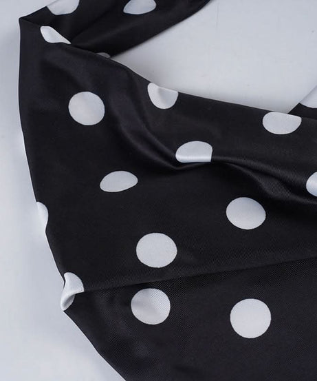 Retro Glam Polka Dot Halter Backless Top – Your Fall & Holiday Party Essential