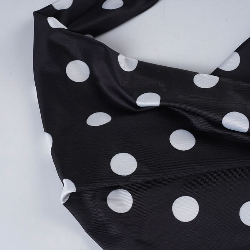 Retro Glam Polka Dot Halter Backless Top – Your Fall & Holiday Party Essential
