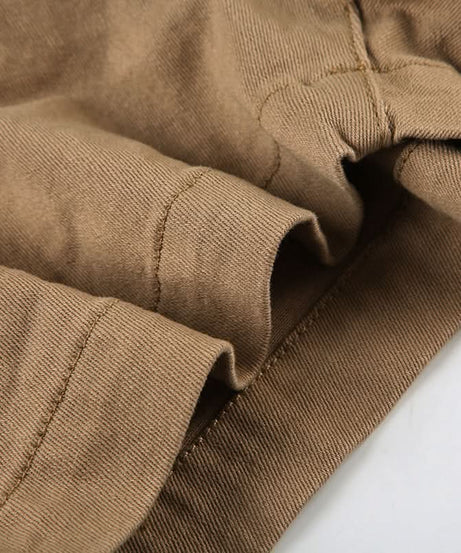 Effortless Fall Style: Women's Stretch Khaki Chino Shorts for Everyday Comfort