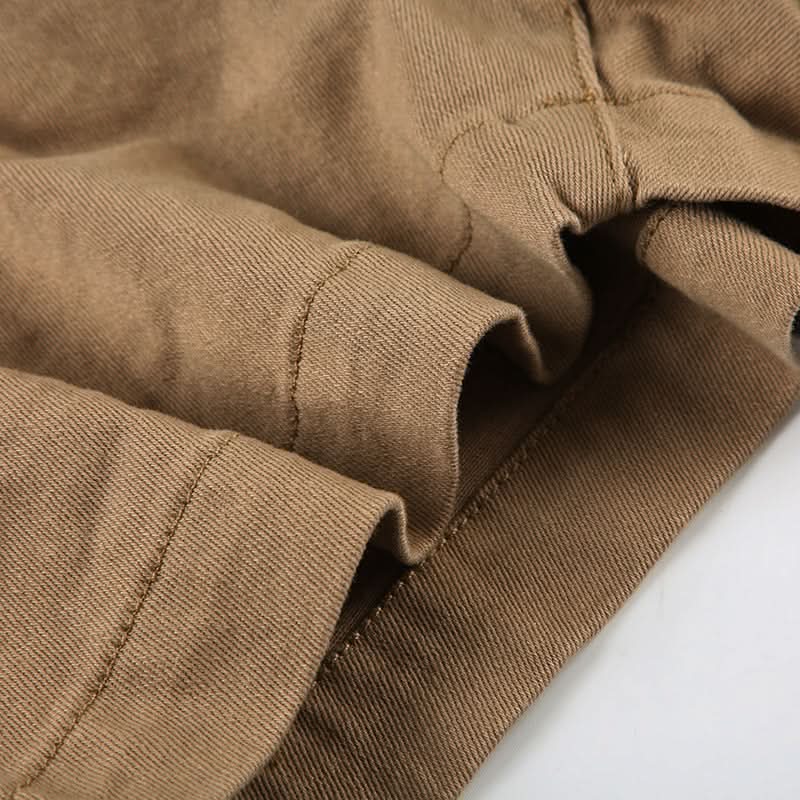 Effortless Fall Style: Women's Stretch Khaki Chino Shorts for Everyday Comfort