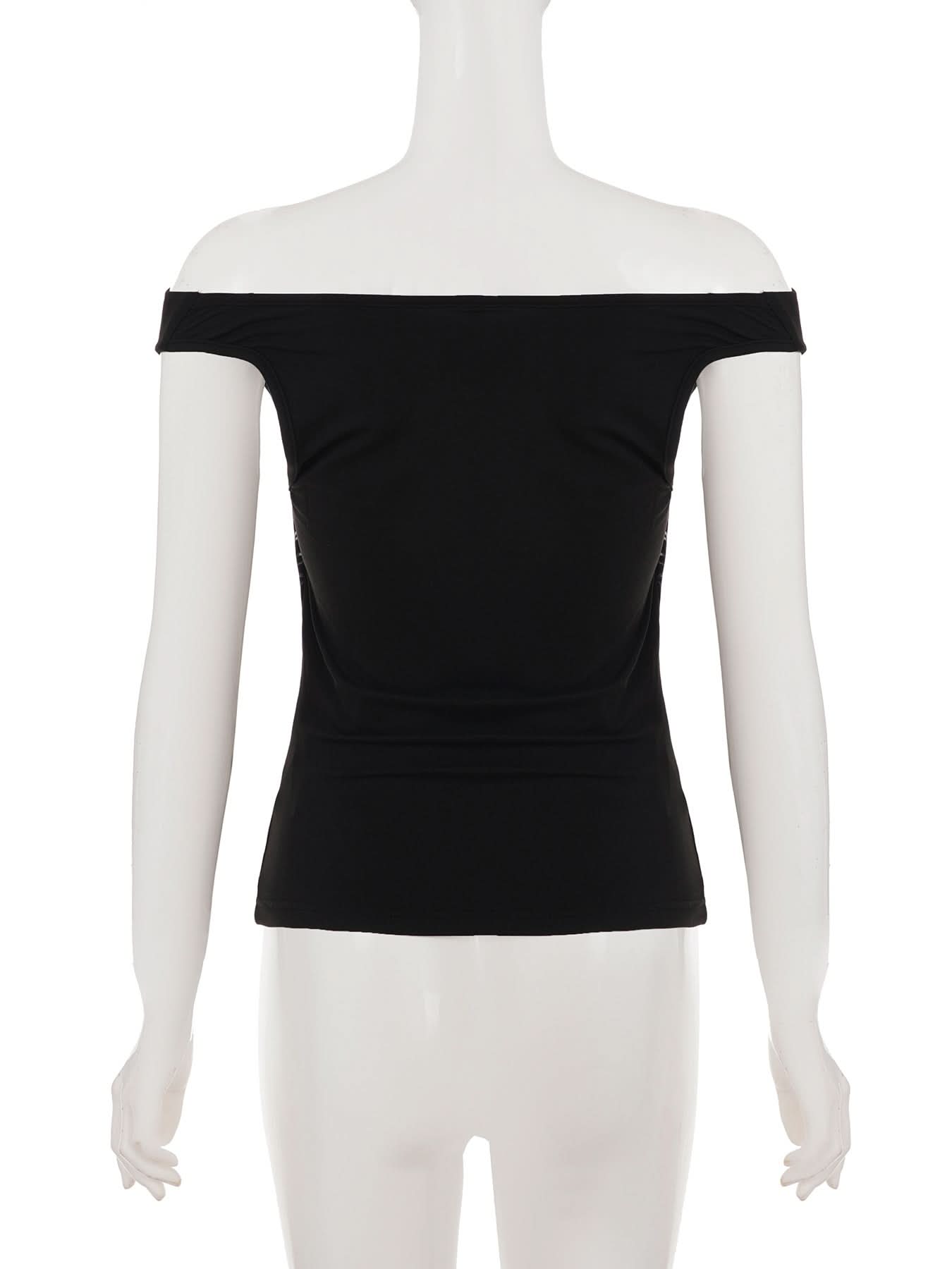 Chic Black Off-Shoulder Floral Print Top – Flattering & Versatile for Fall Fashion