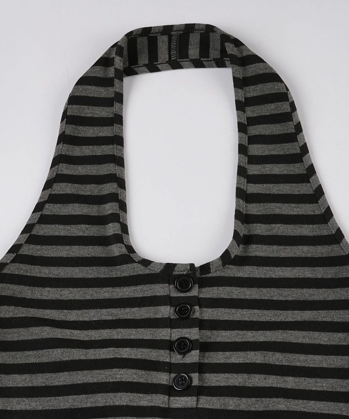 Chic Striped Halter Button-Front Top – Your Essential Fall 2025 Layering Piece