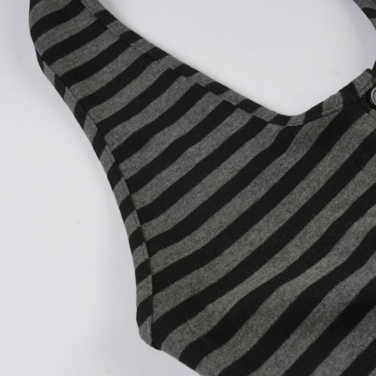 Chic Striped Halter Button-Front Top – Your Essential Fall 2025 Layering Piece