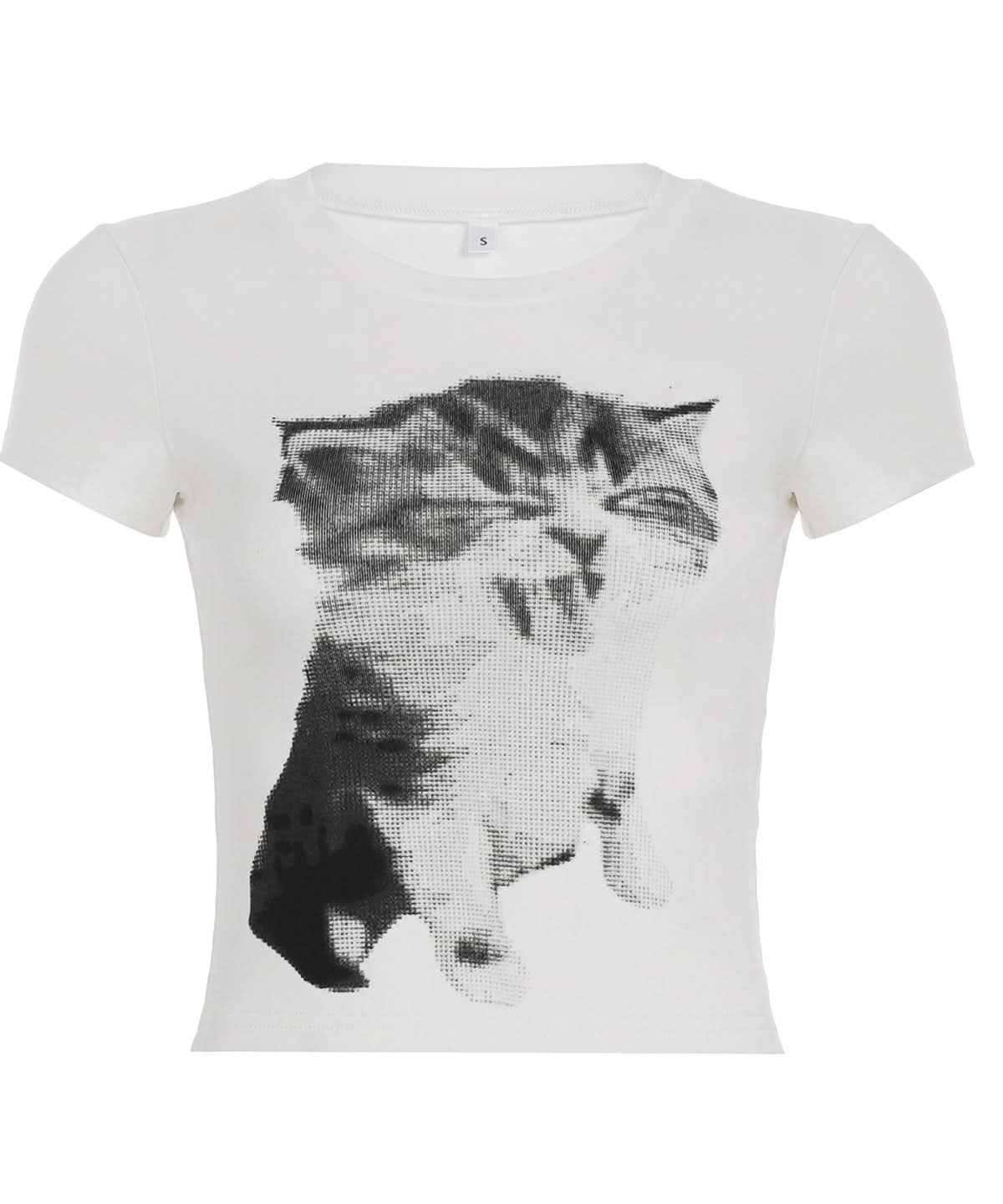 Purr-fectly Cozy: Adorable Kitten Graphic Tee – Soft Cotton Blend for Effortless Fall Style