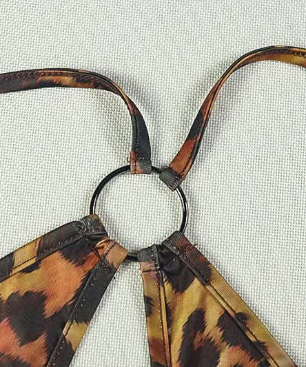 Fall's Fiercest Look: Leopard Print Halter Maxi Dress with Keyhole Cutout