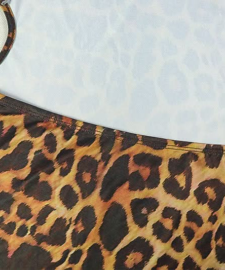 Fall's Fiercest Look: Leopard Print Halter Maxi Dress with Keyhole Cutout