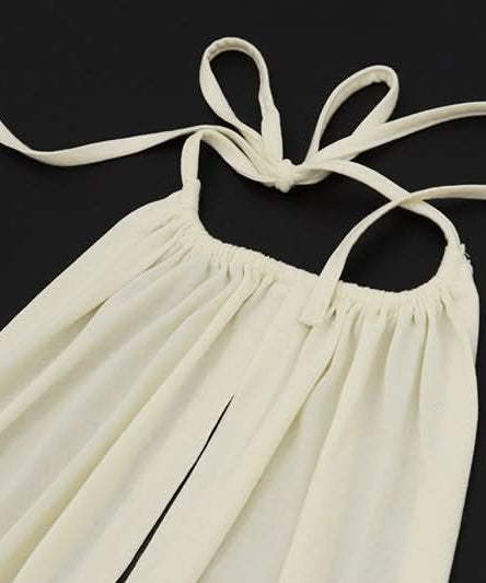 Autumn Allure: Mocha Halter Ruched Mini Dress with Beaded Fringe Hem – Perfect for Fall & Holiday Nights