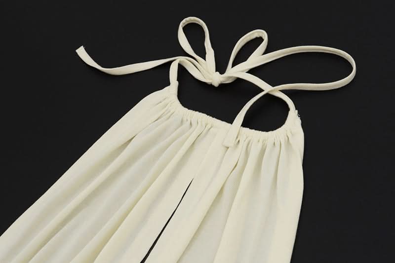 Autumn Allure: Mocha Halter Ruched Mini Dress with Beaded Fringe Hem – Perfect for Fall & Holiday Nights