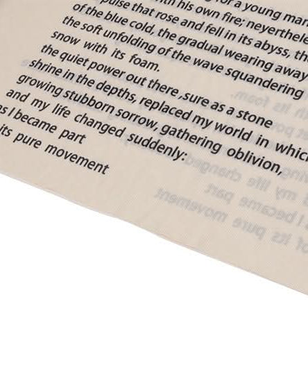 Autumn Narrative: Literary Text Print Sleeveless Midi Dress