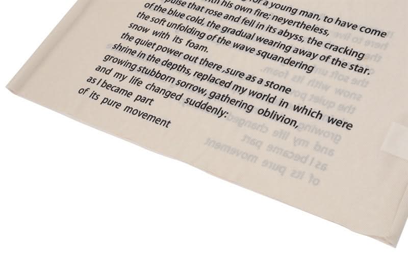 Autumn Narrative: Literary Text Print Sleeveless Midi Dress