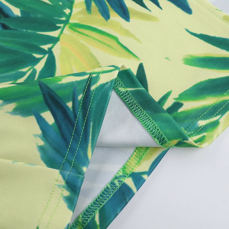 Tropical Oasis One-Shoulder Cutout Maxi Dress - Your Chic Winter Escape & Resort Wear