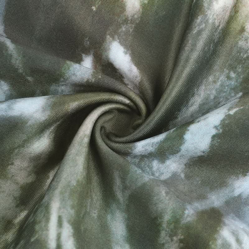 Effortless Fall Butterfly Wing Halter Mini Dress - Ruffled V-Neck Style