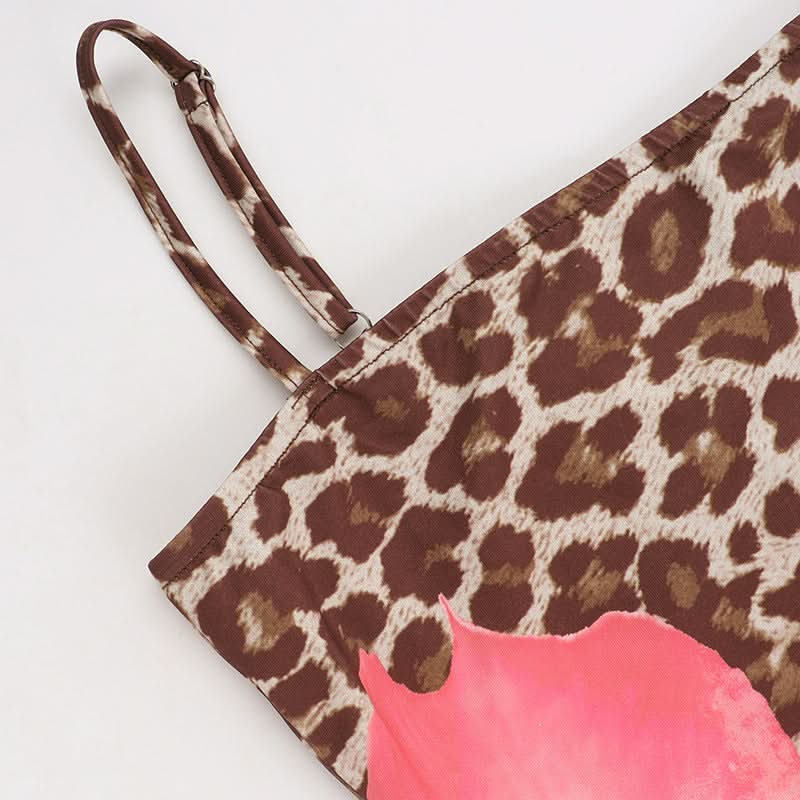 Wild Bloom Leopard & Pink Floral Cami Maxi Dress | Effortless Fall Style