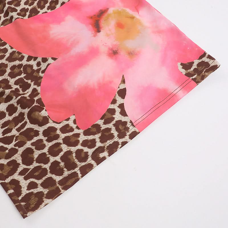 Wild Bloom Leopard & Pink Floral Cami Maxi Dress | Effortless Fall Style