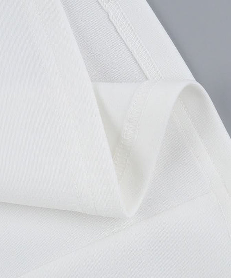 Stunning White Halter Mini Dress - Effortlessly Chic for Fall Parties & Halloween