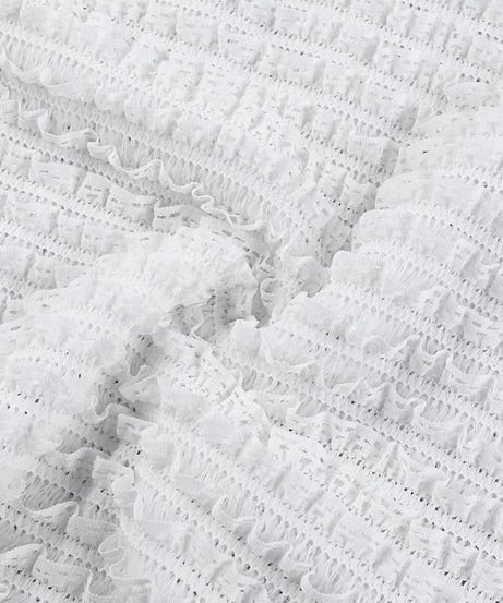 Chic White Ruched Asymmetrical Midi Dress | Sleeveless Mock Neck Bodycon