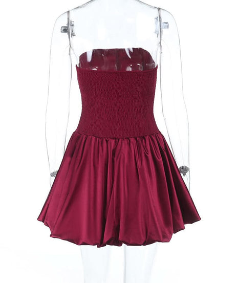 Burgundy Velvet & Satin Corset Mini Dress - Your Must-Have for Fall & Holiday Parties