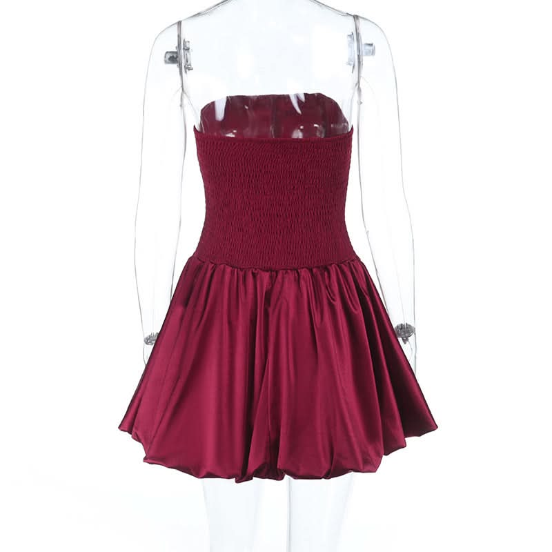 Burgundy Velvet & Satin Corset Mini Dress - Your Must-Have for Fall & Holiday Parties