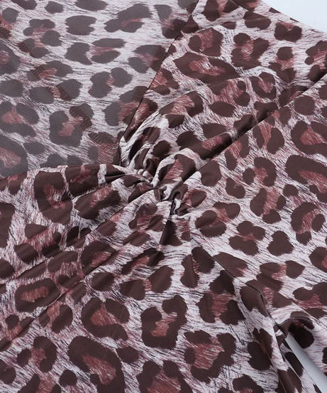 Sultry Leopard Print Off-Shoulder Flare Jumpsuit - Fall Party & Holiday Glam