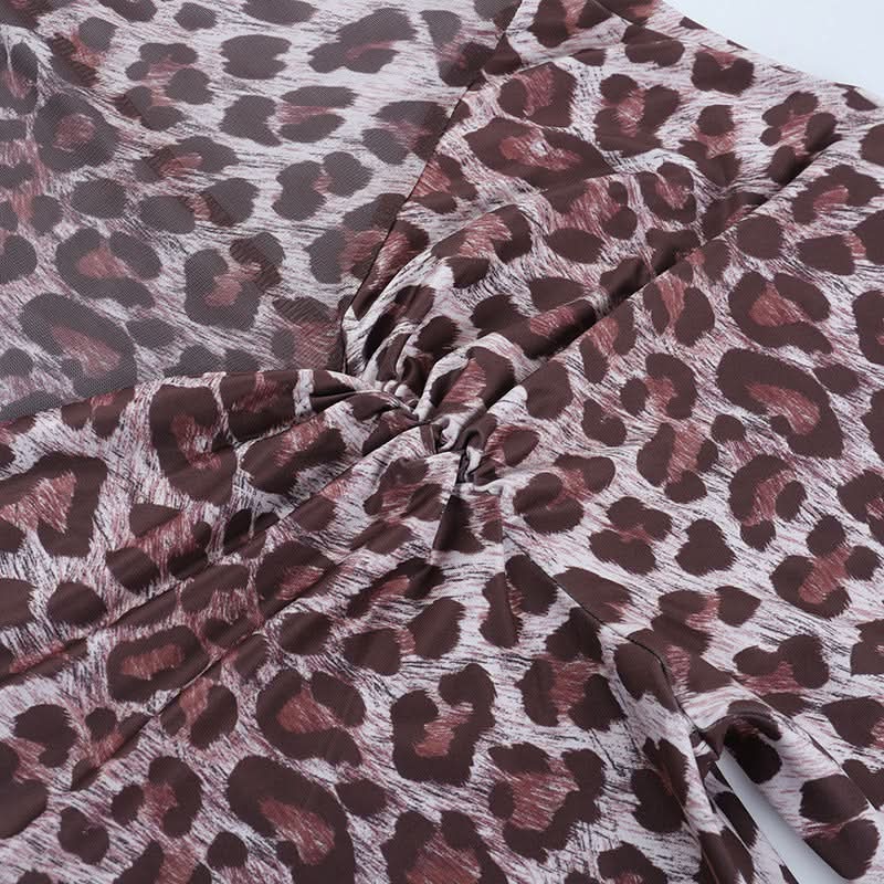 Sultry Leopard Print Off-Shoulder Flare Jumpsuit - Fall Party & Holiday Glam