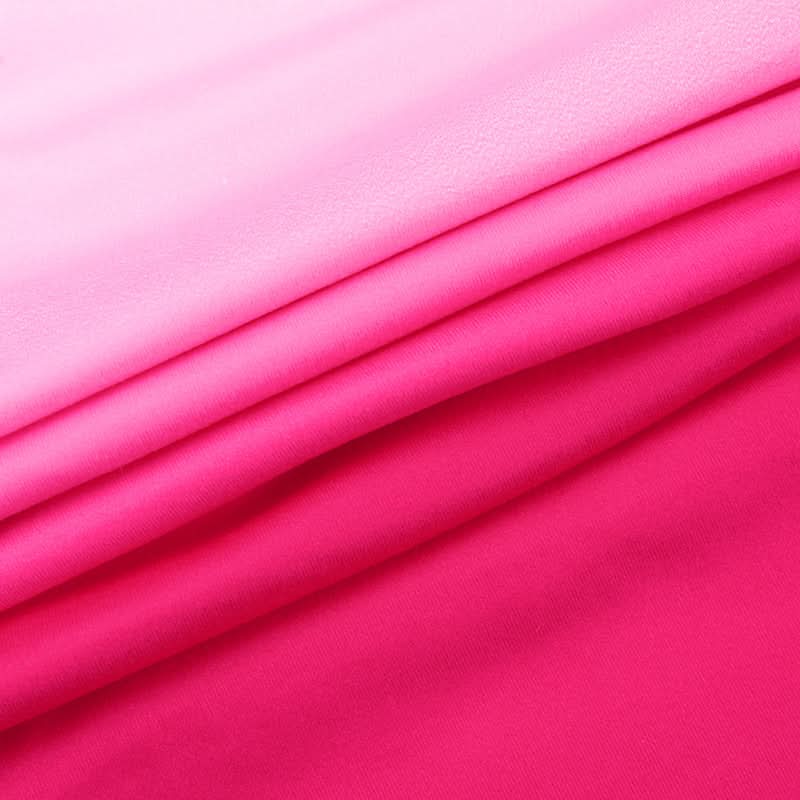 Flirty Pink Ombre Strapless Ruched Mini Dress - Adjustable Bodycon for Fall Parties & Vacations