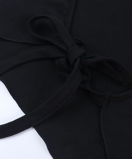 Elevated Black Halter Backless Top - Fall Chic & Ready for Holiday Parties