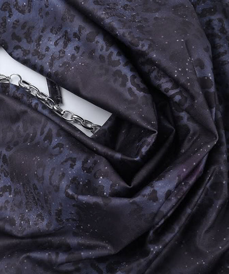 Sultry O-Ring Chain Plunge Mini Dress | Dark Leopard Bodycon for Fall & Holiday Nights Out