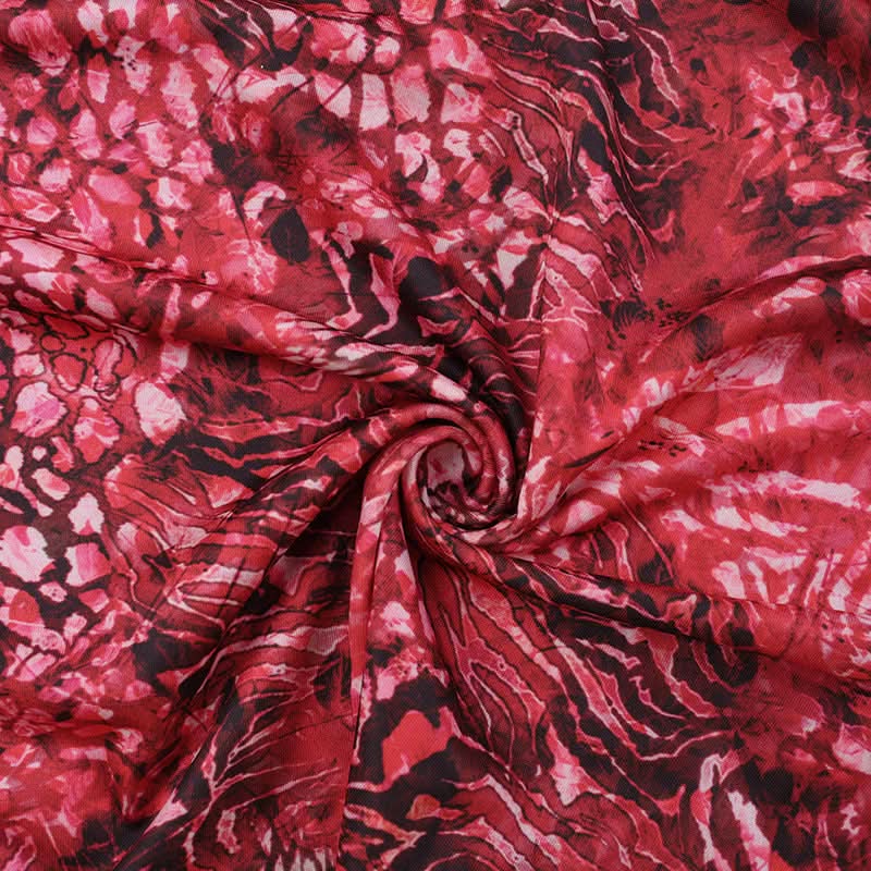 Sizzling Red Animal Print Mini Dress | Daring Deep V Lace-Up & Long Sleeve Cut Out for Fall Parties