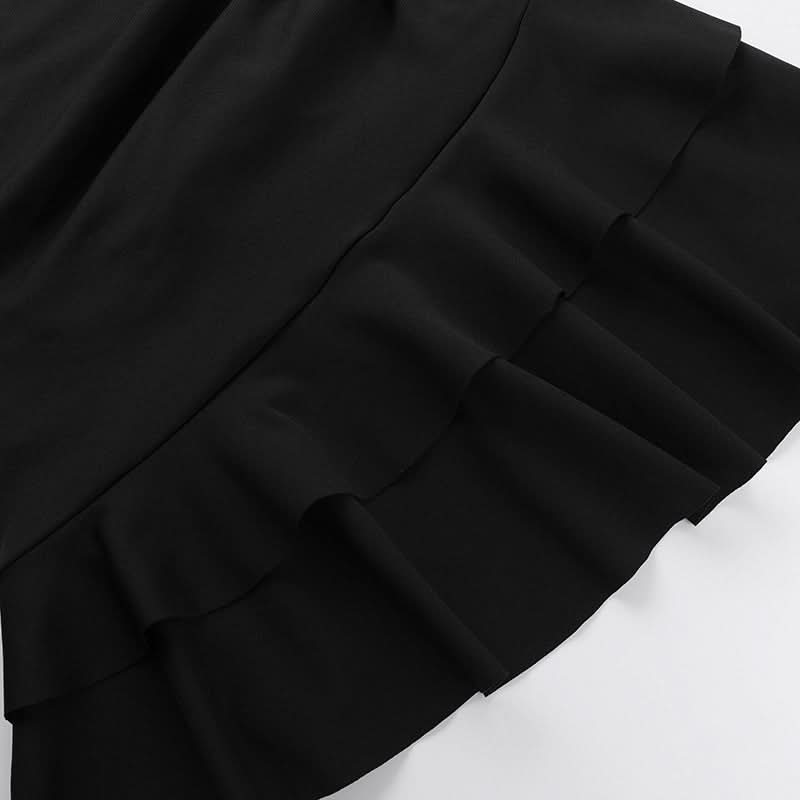 Sassy & Chic Red Ruffle Ruched Mini Dress - Perfect for Fall Parties & Holiday Glam