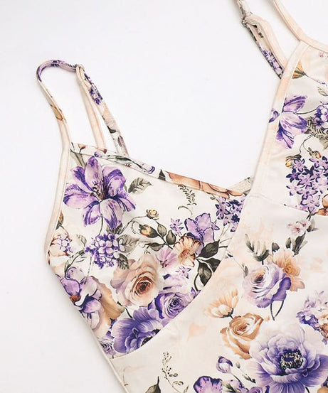 Effortless Chic: V-Neck Floral Maxi Slip Dress - Fall Events & Holiday Getaways