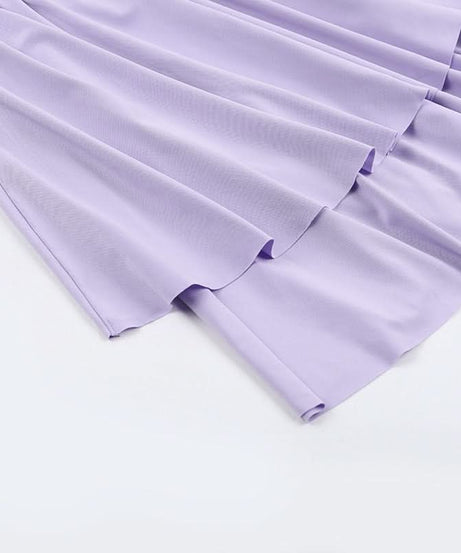 Flirty Lilac Halter Mini Dress | Ruched Bodice & Tiered Skirt for Your Next Getaway