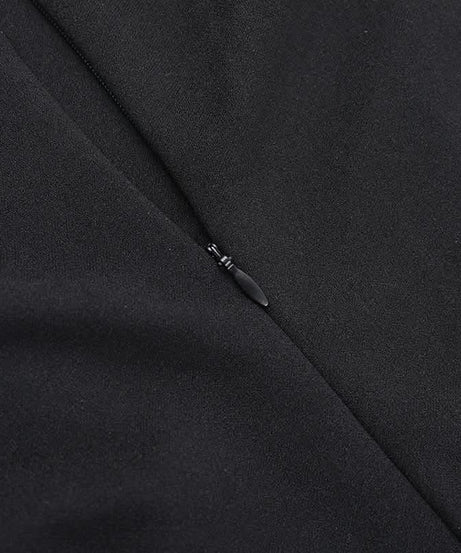 Chic Black Ruffle Strapless Mini Dress - Your Go-To for Fall Parties & Holiday Glam