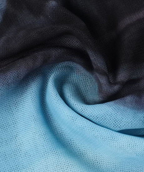 Ocean Hues Mesh Corset Crop Top – Trendy Long Sleeve Bustier for Fall Nights