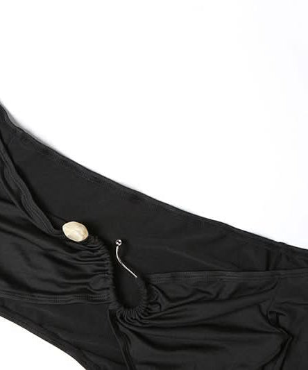 Sultry Black Off-Shoulder Cut-Out Maxi Dress | Fall & Holiday Party Evening Gown