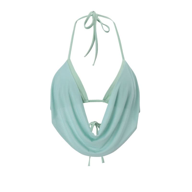 Effortless Chic Draped Cowl Neck Halter Top – Your Must-Have for Resort Getaways & Winter Sun