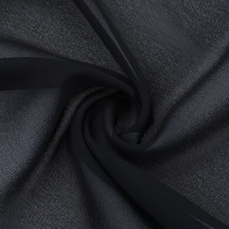 Enchanting Black Sheer Bolero | Dramatic Bell Sleeves & Lace Trim - Perfect for Fall & Halloween