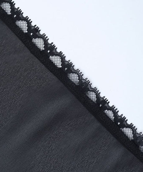 Enchanting Black Sheer Bolero | Dramatic Bell Sleeves & Lace Trim - Perfect for Fall & Halloween