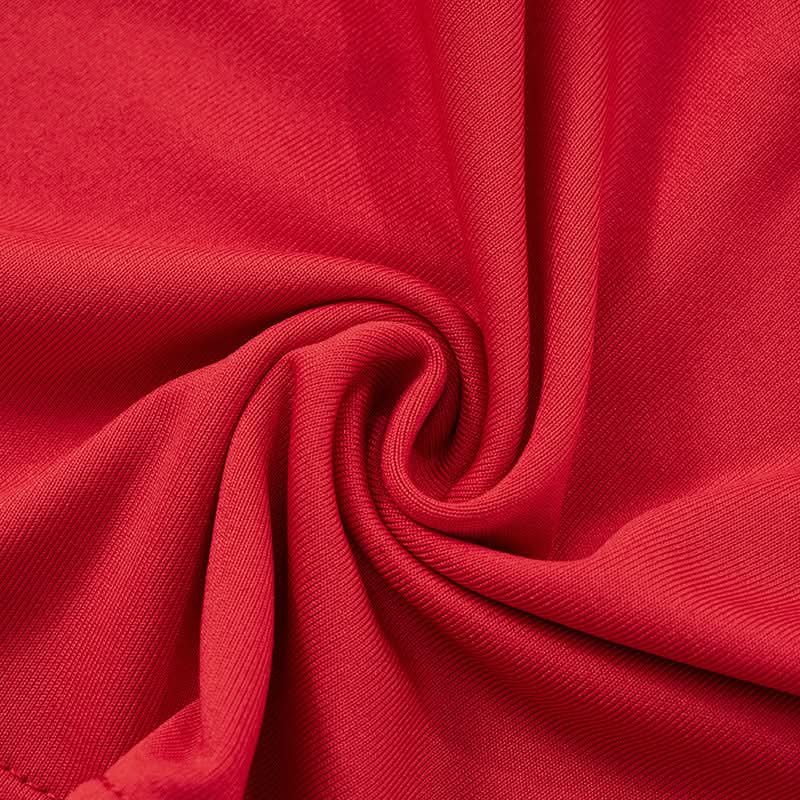 Autumn Nights Out: Wild Leopard & Red Ruched Strapless Top for Women