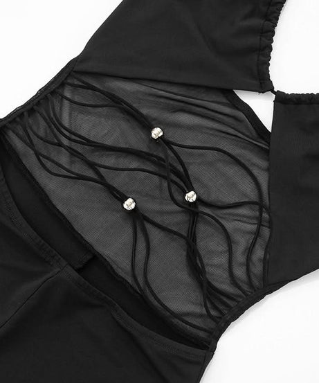 Sultry Black Halter Cutout Romper | Daring Style for Fall Nights & Tropical Escapes