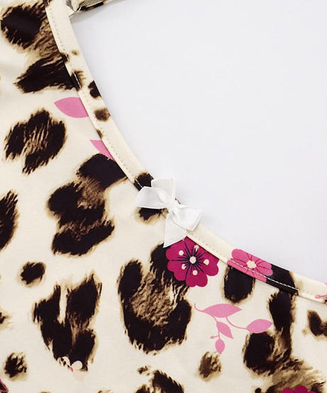 Chic Leopard & Floral Cami Tank Top – Fall Layering Essential for Women