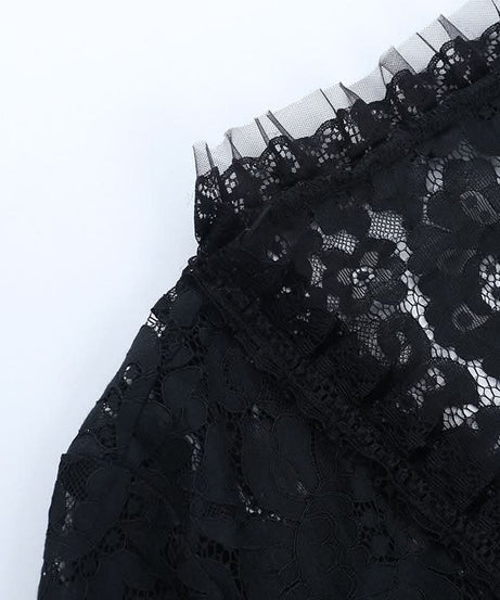 Dramatic Black Lace Bell Sleeve Shrug – Your Ultimate Fall, Halloween & Holiday Layering Essential