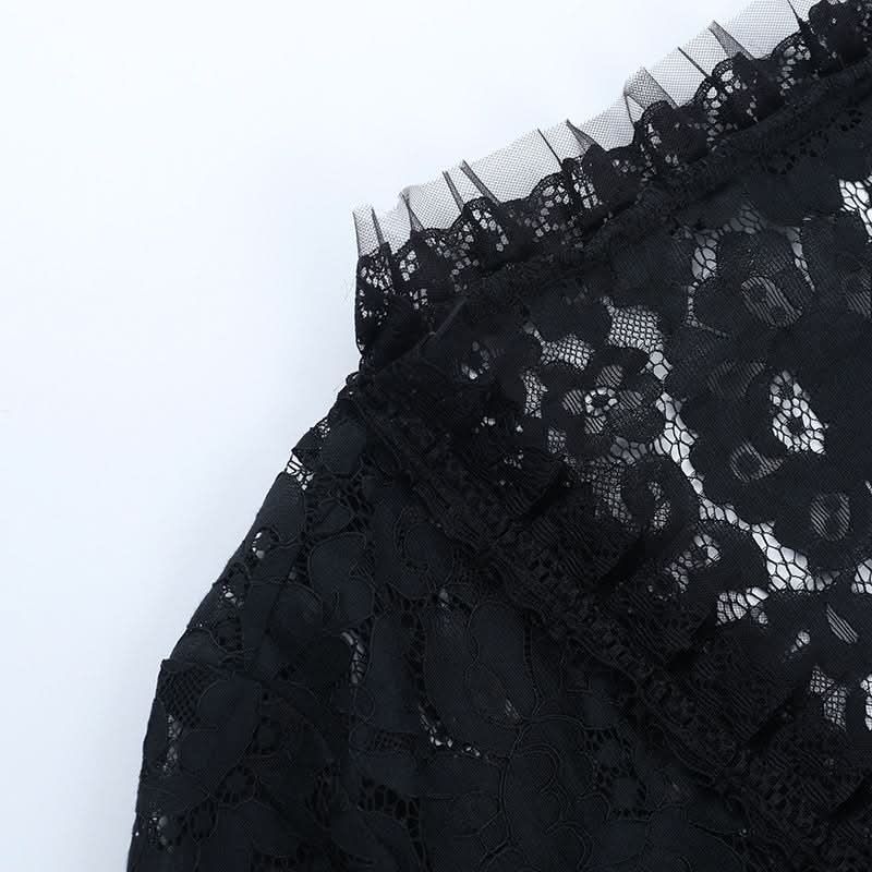 Dramatic Black Lace Bell Sleeve Shrug – Your Ultimate Fall, Halloween & Holiday Layering Essential